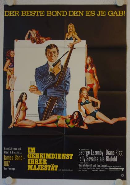 On Her Majestys Secret Service original release german movie poster